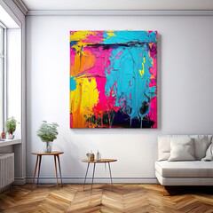 modern bright interior 3 d rendering