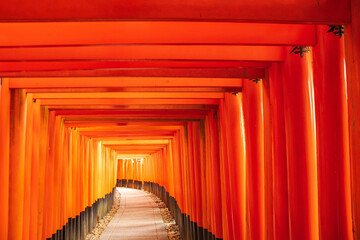 In Kyoto Fushimi-Inari-Taisha meistbesuchten Shinto-Schreine Japans