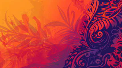 Asian American Native Hawaiian Pacific Islander Heritage Month banner template with empty copy space for text. AAPI AANHPI abstract background