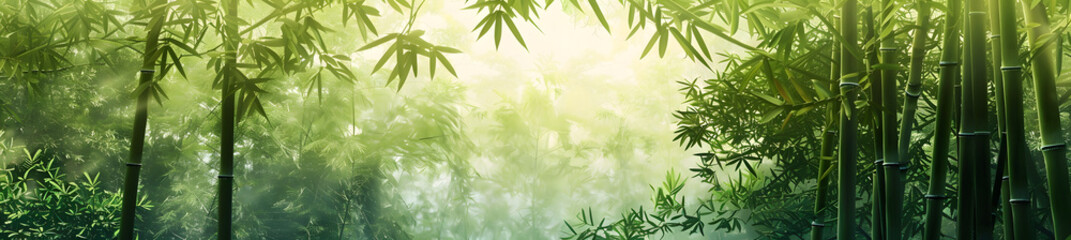 green bamboo leaf background