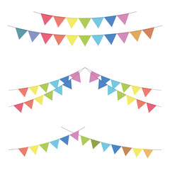 Obraz premium bunting flags set