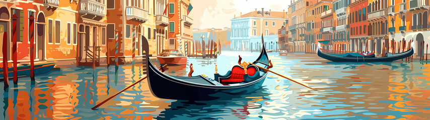 Gondola Ride Through Venetian Canal