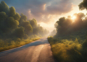 morning in the forest