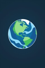 Obraz premium Colorful Earth Globe