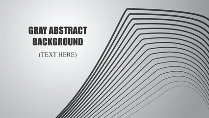 Gray abstract background with curve line vector image illustration for backdrop or wallpaper 