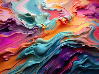 colorful paint HD wallpaper