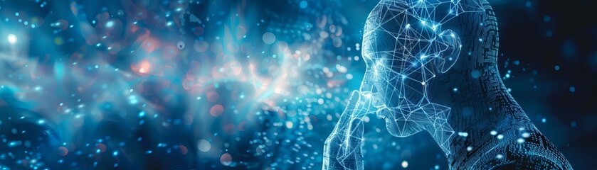 Doctor examining a head xray, internal energy state