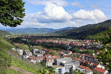 Der Osten von Freiburg und das Dreisamtal im Frühling