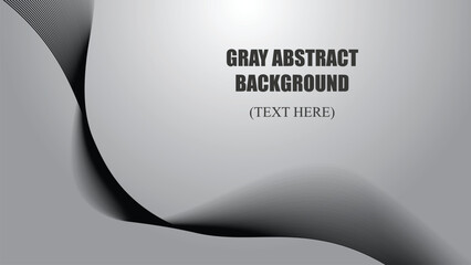 Gray abstract background with curve line vector image illustration for backdrop or wallpaper 