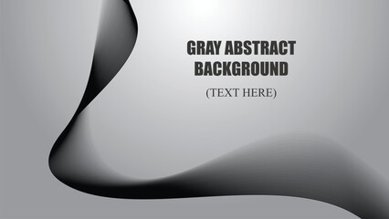 Gray abstract background with curve line vector image illustration for backdrop or wallpaper 