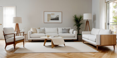 Fototapeta premium INTERIOR OF MINIMAL STYLE 