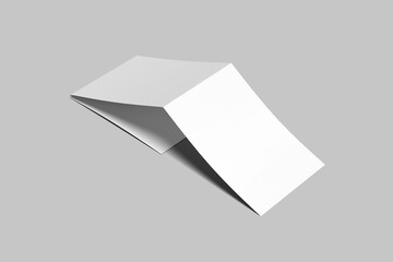 Blank landscape trifold with a silver sand background