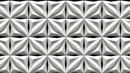 Fototapeta premium Abstract geometric white bright 3D textured wall with squares and square cubes background banner illustration with blue glowing lights, textured wallpaper，Abstract Geometric White Bright 3D Texture 