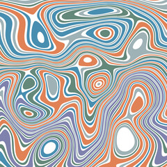 ABSTRACT ILLUSTRATION MARBLED TEXTURE LIQUIFY PSYCHEDELIC PASTEL SOFT COLORFUL DESIGN. OPTICAL ILLUSION BACKGROUND VECTOR DESIGN