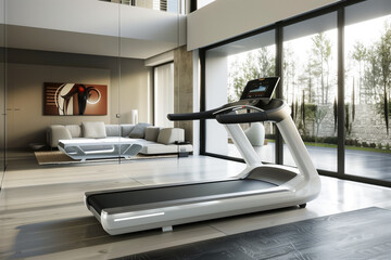 Fitness Fusion:Modern Treadmill in Living Space
Home Gym Hub Treadmill Integration in Living Room
Sweat in Style Contemporary Treadmill Home Setup
Living Room Workout: Treadmill as Home Fitness