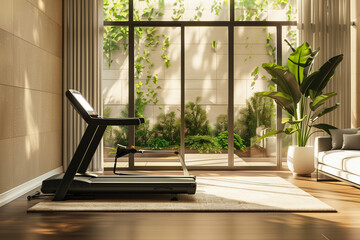 Fitness Fusion: Modern Treadmill in Living Space
Home Gym Hub Treadmill Integration in Living Room
Sweat in Style Contemporary Treadmill Home Setup
Living Room Workout Treadmill as Home Fitness
