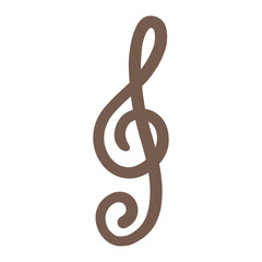 Fototapeta premium treble clef music