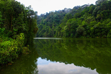 Beautiful Lake in the Mountain