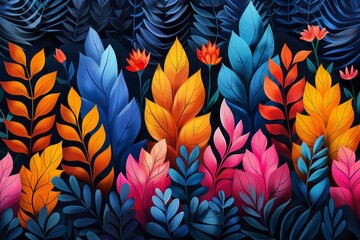 abstract background in colors and patterns for National Growing for Wellbeing Week - obrazy, fototapety, plakaty