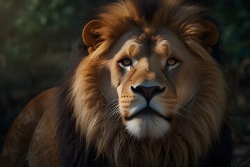 portrait of a lion