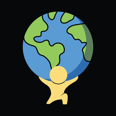 world logo design vector illustration