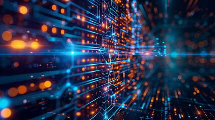 An optimal digital backdrop for tech ops, neural networks, AI, data transmission, encryption, archives, and scientific research enables seamless innovation and robust data handling.