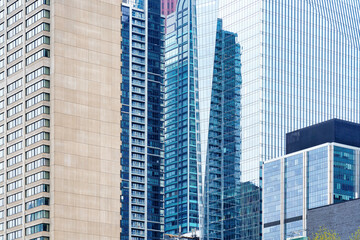 Modern architecture of skyscrapers, Toronto, Canada