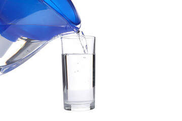 PNG,water filter with a glass, isolated on white background