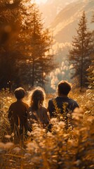 Family enjoying the outdoors