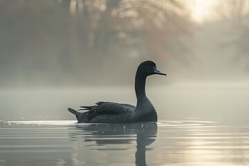 Loch Ness Creature in London Mist: Detailed Portrait with Dramatic Lighting