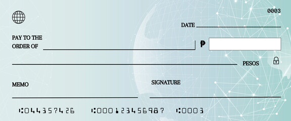   blank cheque 14 IN PESOS - 1, blank check in pesos	