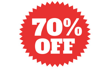 70% off label 