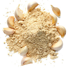 Photo of Garlic powder, Isolated on white background