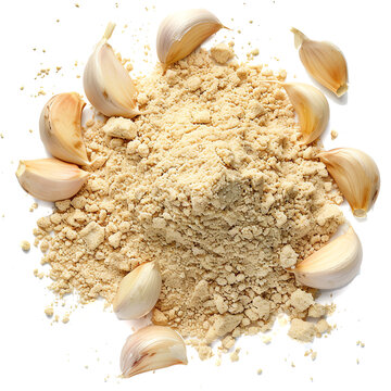 Photo of Garlic powder, Isolated on white background