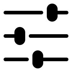 Slider icon for switch, settings and preference