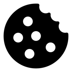 Cookie icon for snack, food and website