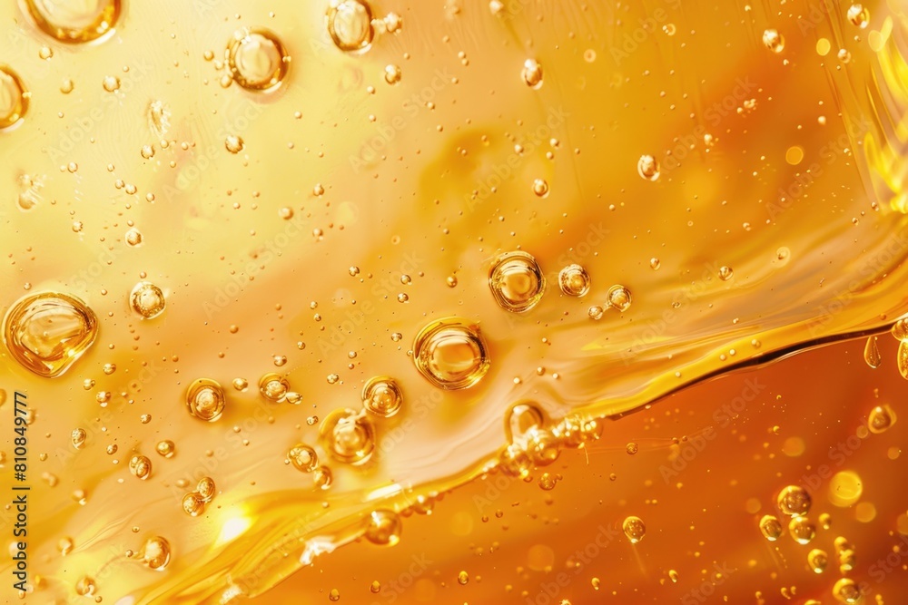 Aufkleber detailed close up of liquid with bubbles. ideal for science and health-related designs