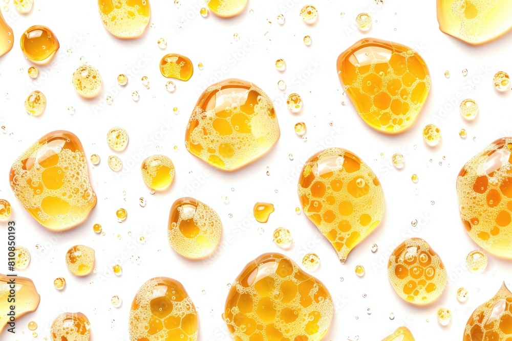 Poster a lot of bubbles on a white surface. ideal for background use