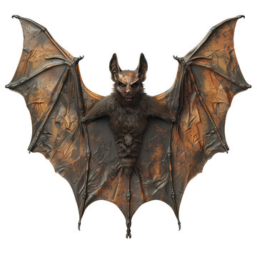 Creepy vampire bat for Halloween or horror Demon design theme