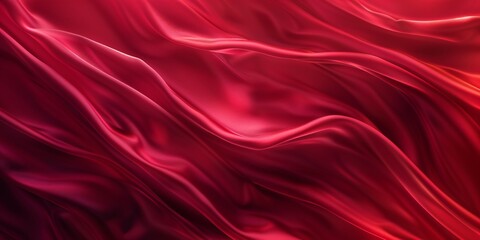 Obraz premium Elegant crimson backdrop with subtle texture and gradient, featuring a smooth wave design.