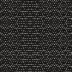 The hexagon overlap on a black background.
