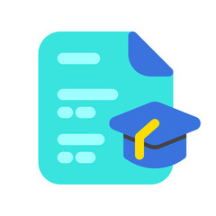 Editable resume, education, experience, cv, file, document vector icon. Business, work, job, office. Part of a big icon set family. Perfect for web and app interfaces, presentations, infographics, etc