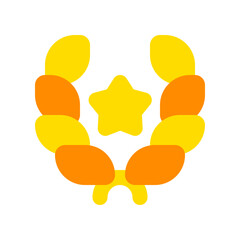 Editable award, laurel, achievement, nomination vector icon. Movie, cinema, entertainment. Part of a big icon set family. Perfect for web and app interfaces, presentations, infographics, etc