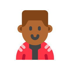 Editable person with army buzz flattop haircut avatar vector icon. User, profile, identity, persona. Part of a big icon set family. Perfect for web and app interfaces, presentations, infographics, etc