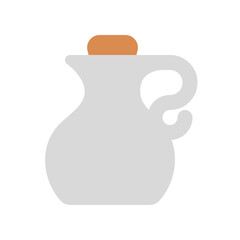 Editable water jug, liquid, container, olive oil vector icon. Wellness, spa, relaxation. Part of a big icon set family. Perfect for web and app interfaces, presentations, infographics, etc