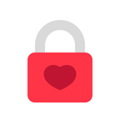 Editable heart lock, love lock vector icon. Wedding, valentine, love, celebration. Part of a big icon set family. Perfect for web and app interfaces, presentations, infographics, etc