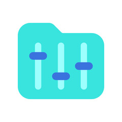 Editable folder configuration vector icon. SEO, marketing, business. Part of a big icon set family. Perfect for web and app interfaces, presentations, infographics, etc