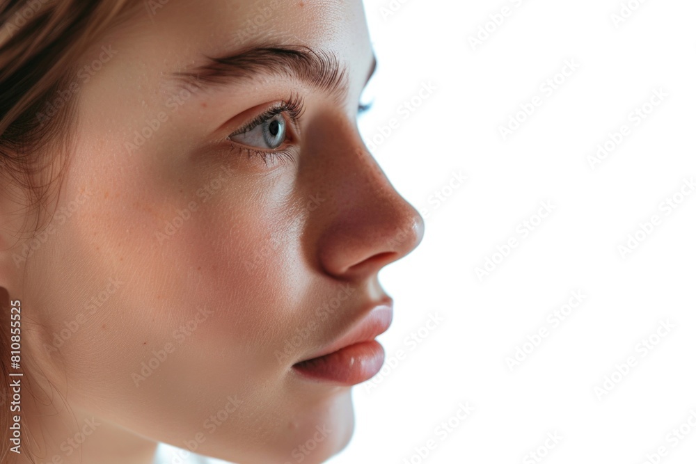 Poster Close up of a person using a cell phone. Suitable for technology concepts