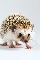 Fototapeta premium A small hedge sitting on top of a white surface. Perfect for landscaping and gardening concepts