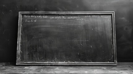 Blank chalkboard with space for writing or doodling